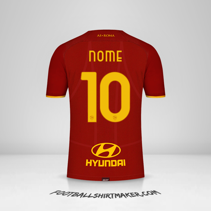 Camisa AS Roma 2021/2022 -  nome - 10