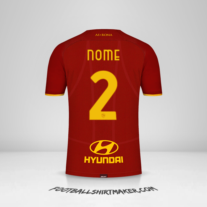 Camisa AS Roma 2021/2022 -  nome - 2