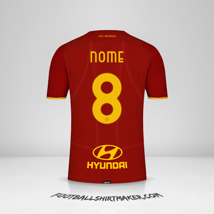 Camisa AS Roma 2021/2022 -  nome - 8