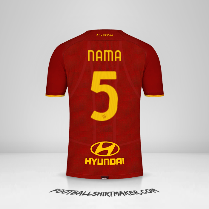 Jersey AS Roma 2021/2022 -  nama - 5