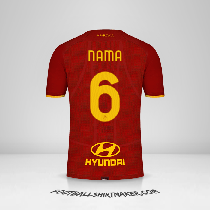 Jersey AS Roma 2021/2022 -  nama - 6
