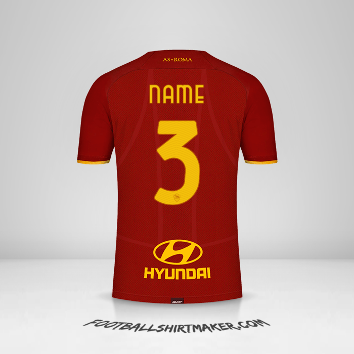 Shirt AS Roma 2021/2022 -  name - 3