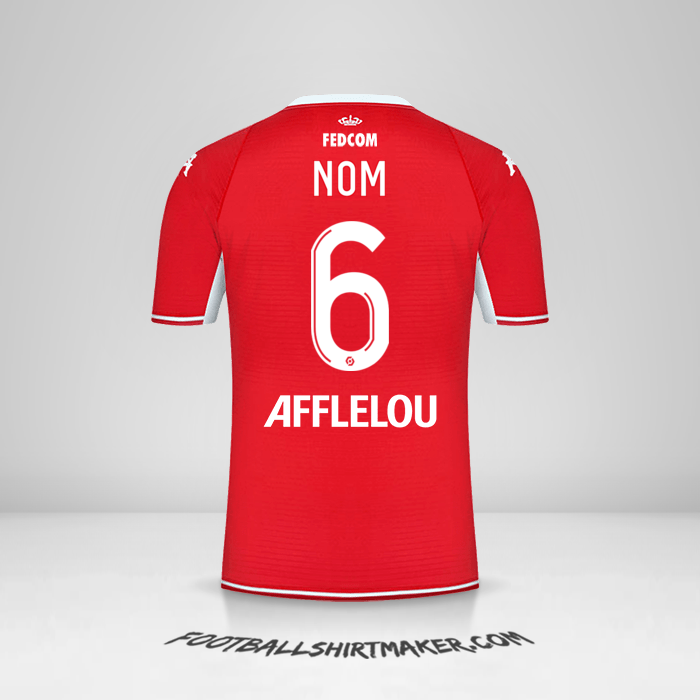 Maillot As Monaco 2021/2022 -  nom - 6
