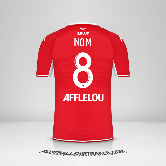 Maillot As Monaco 2021/2022 -  nom - 8