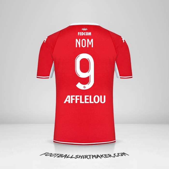 Maillot As Monaco 2021/2022 -  nom - 9
