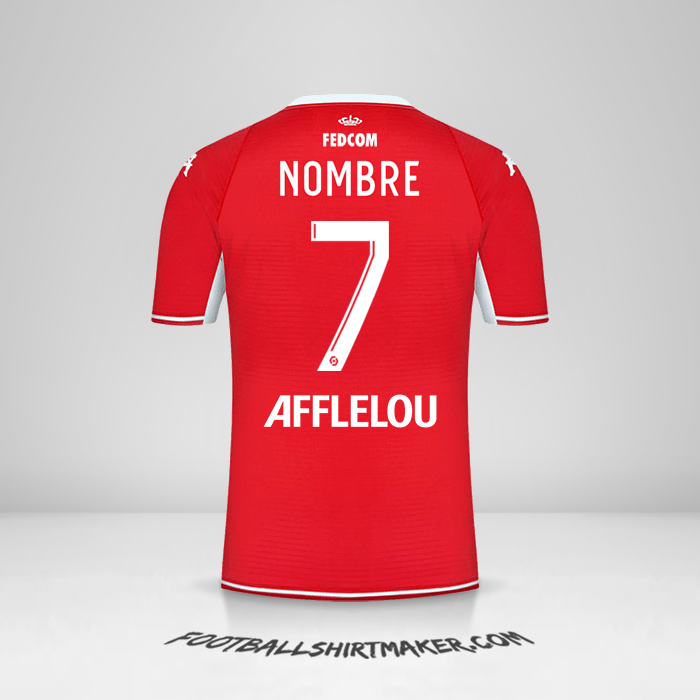 Camiseta As Monaco 2021/2022 -  nombre - 7