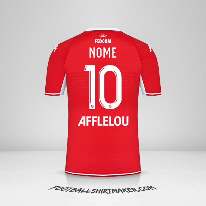 Camisola As Monaco 2021/2022 -  nome - 10