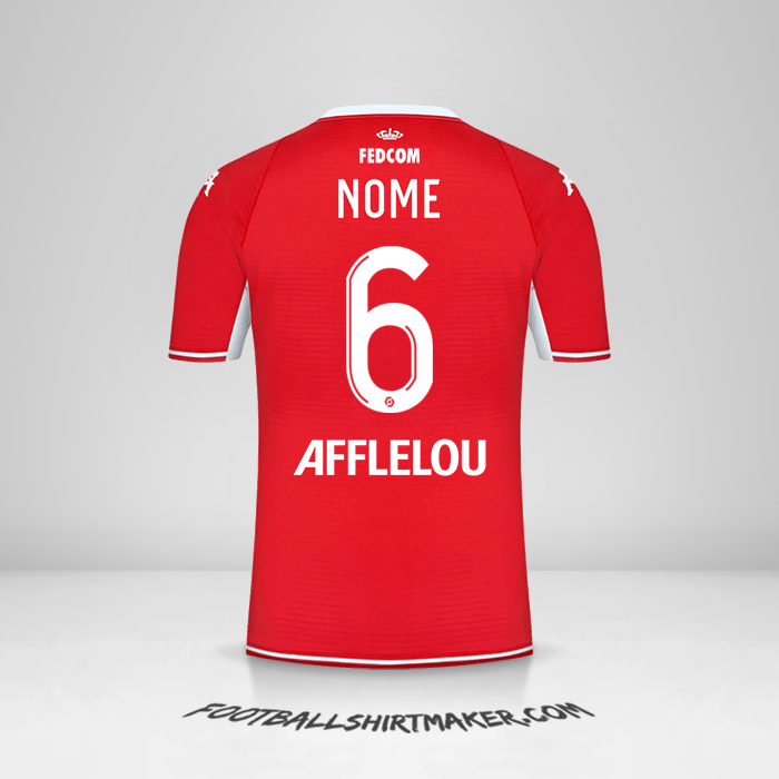 Camisa As Monaco 2021/2022 -  nome - 6