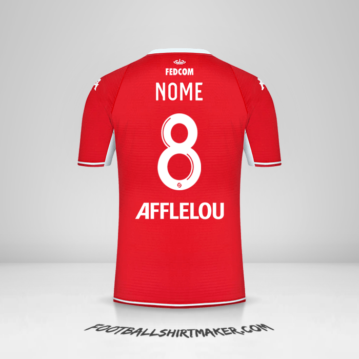 Camisa As Monaco 2021/2022 -  nome - 8