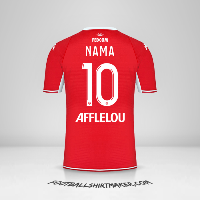 Jersey As Monaco 2021/2022 -  nama - 10