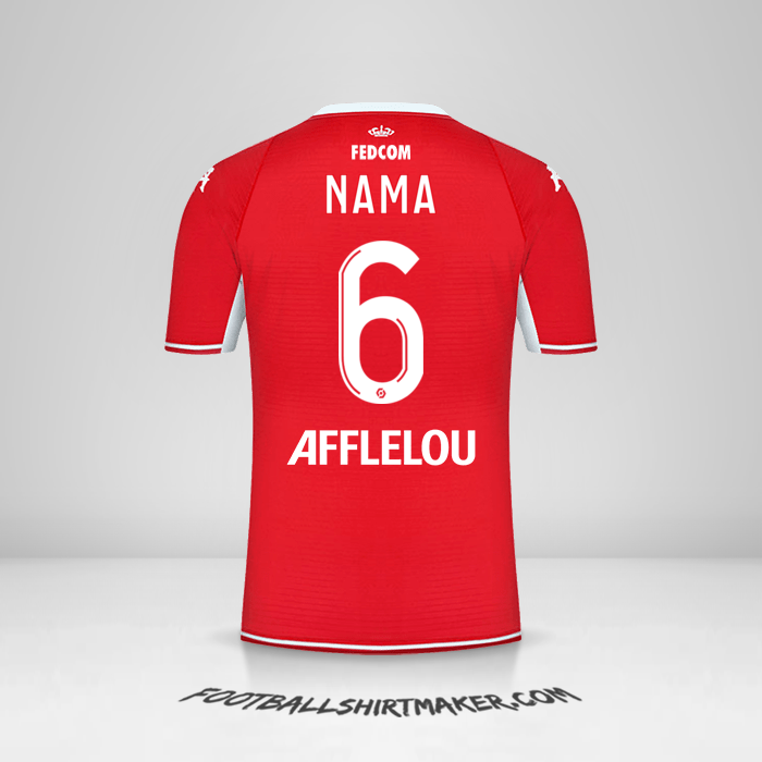 Jersey As Monaco 2021/2022 -  nama - 6