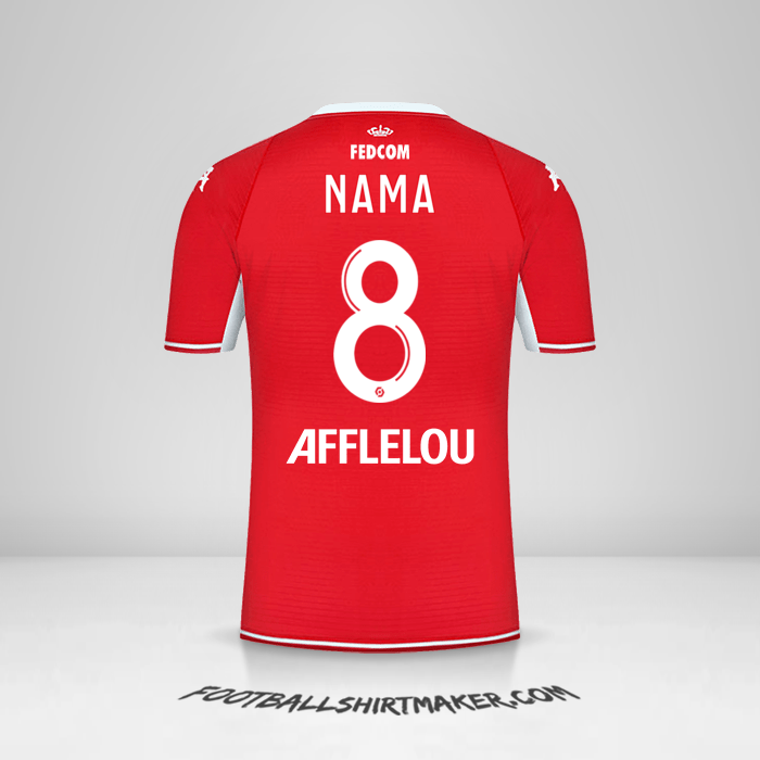 Jersey As Monaco 2021/2022 -  nama - 8