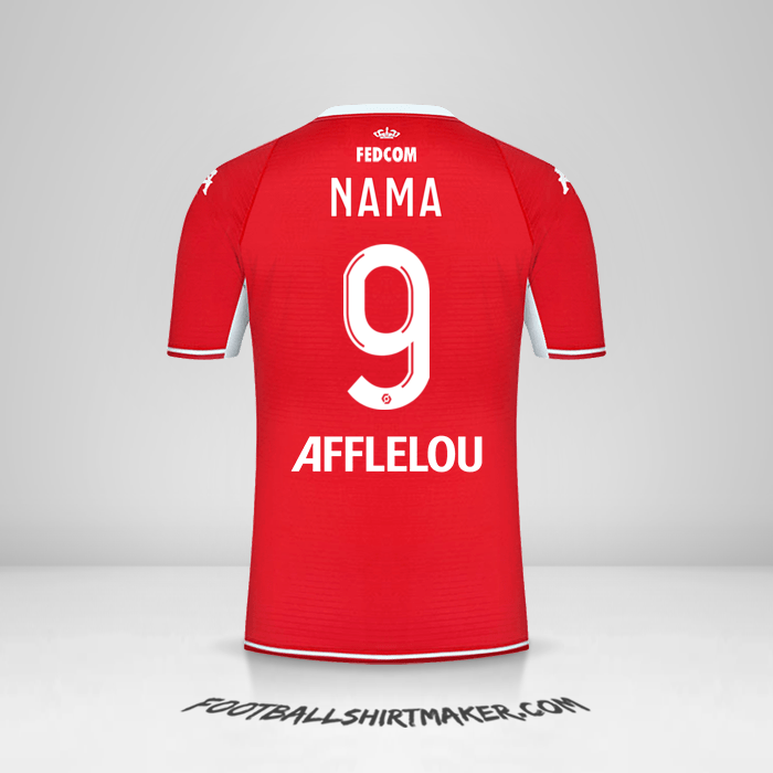 Jersey As Monaco 2021/2022 -  nama - 9
