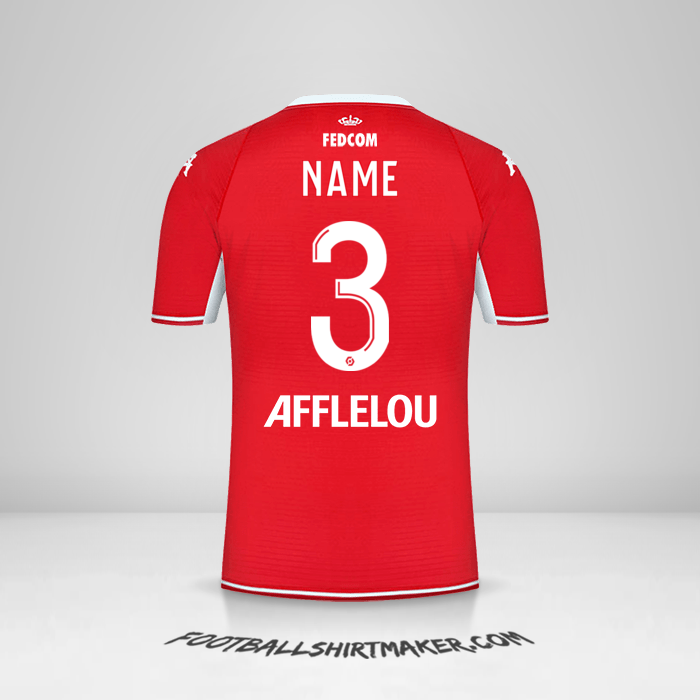 Trikot As Monaco 2021/2022 -  name - 3