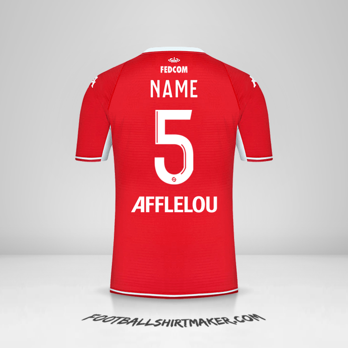 Shirt As Monaco 2021/2022 -  name - 5