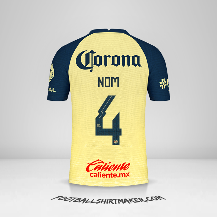 Maillot Club America 2021/2022 -  nom - 4