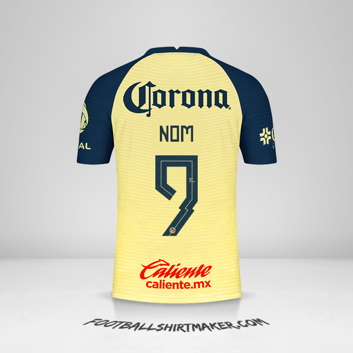 Maillot Club America 2021/2022 -  nom - 9