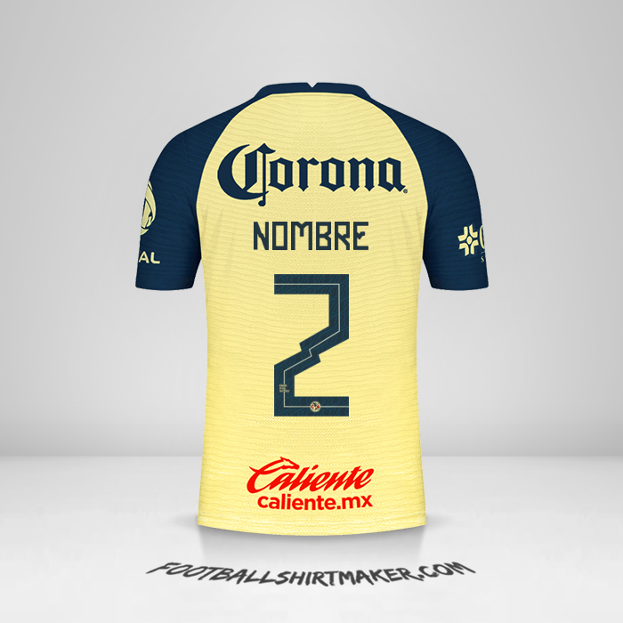 Jersey Club America 2021/2022 -  nombre - 2