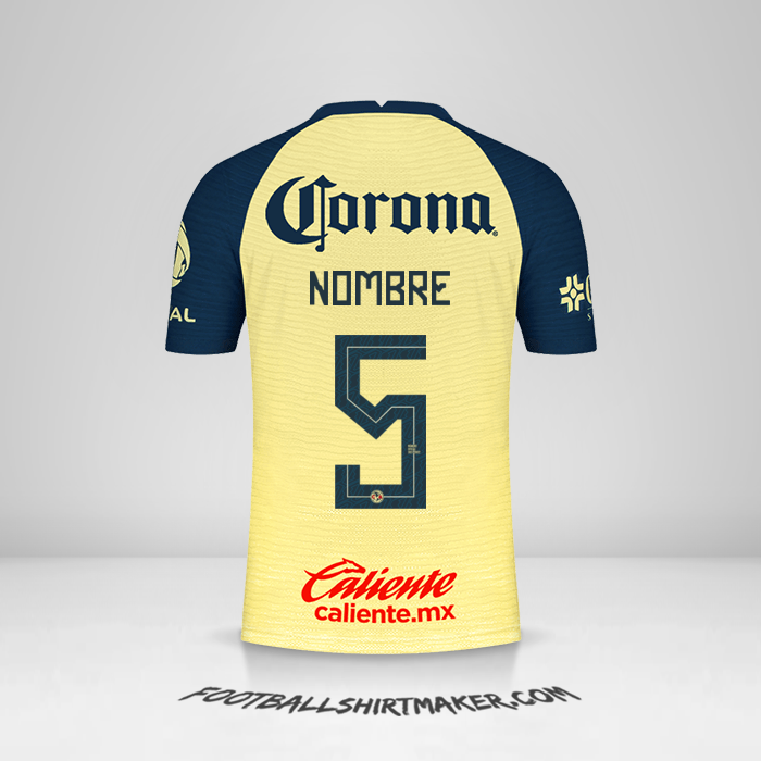 Jersey Club America 2021/2022 -  nombre - 5