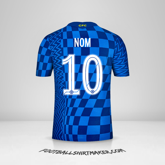 Maillot Chelsea Cup 2021/2022 -  nom - 10