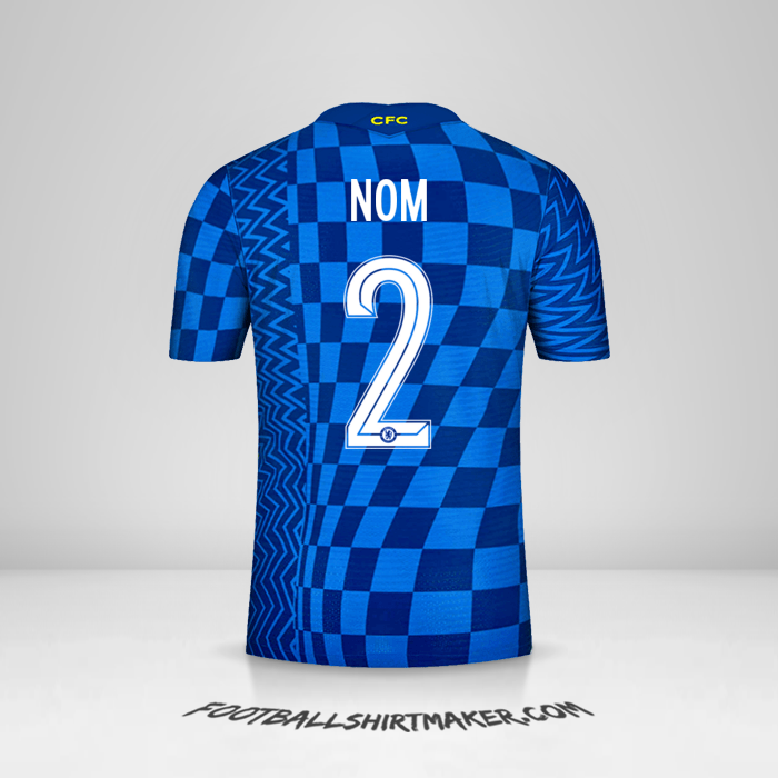 Maillot Chelsea Cup 2021/2022 -  nom - 2