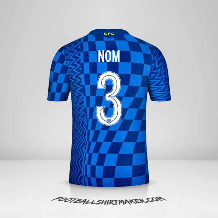 Maillot Chelsea Cup 2021/2022 -  nom - 3