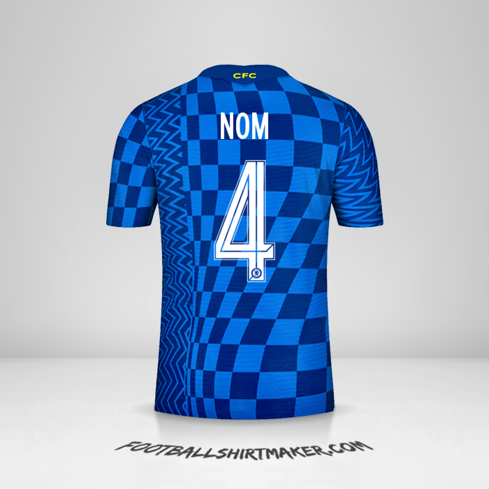 Maillot Chelsea Cup 2021/2022 -  nom - 4
