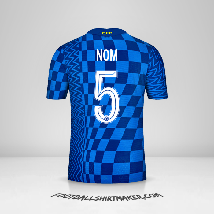 Maillot Chelsea Cup 2021/2022 -  nom - 5