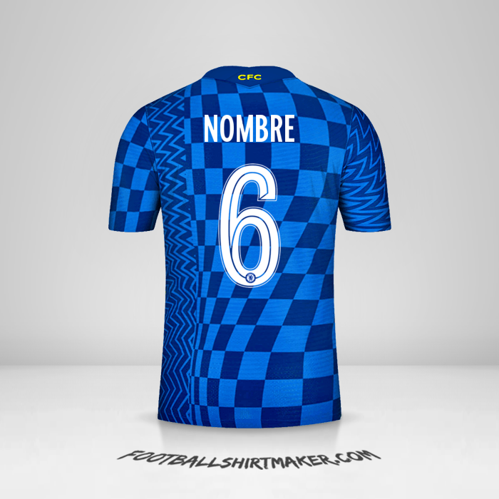 Jersey Chelsea Cup 2021/2022 -  nombre - 6