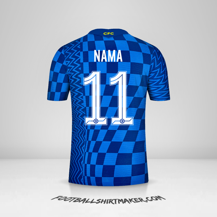 Jersey Chelsea Cup 2021/2022 -  nama - 11