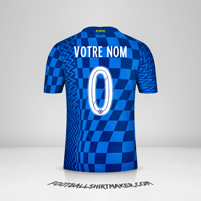 Maillot Chelsea Cup 2021/2022 -  votre nom - 0