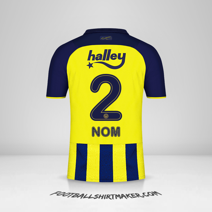 Maillot Fenerbahce SK 2021/2022 -  nom - 2