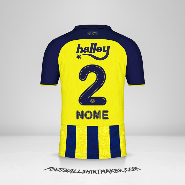 Camisola Fenerbahce SK 2021/2022 -  nome - 2