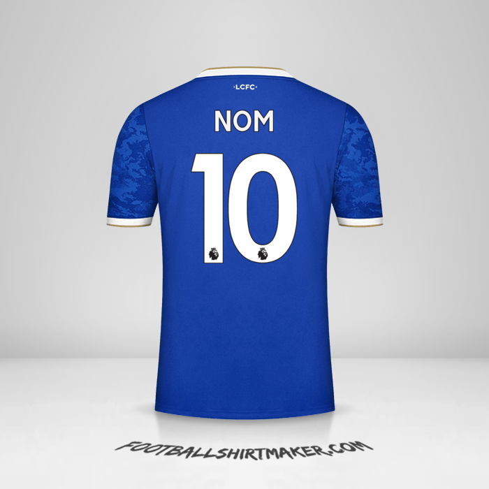 Maillot Leicester City FC 2021/2022 -  nom - 10