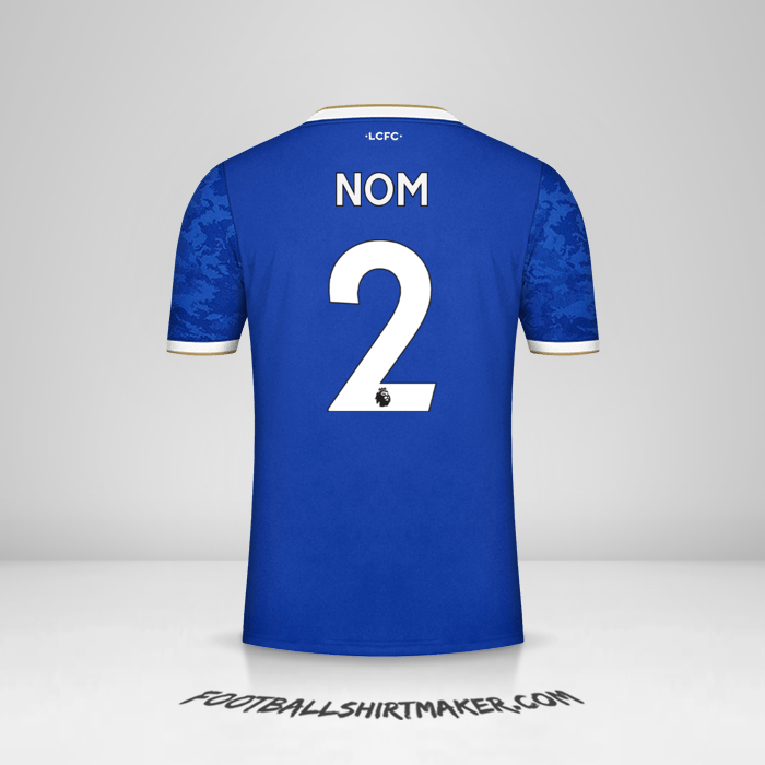 Maillot Leicester City FC 2021/2022 -  nom - 2