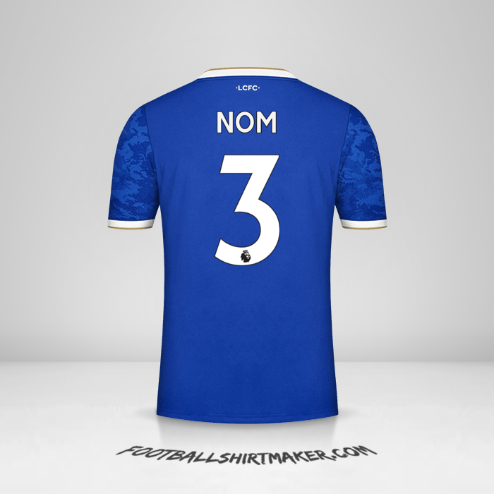 Maillot Leicester City FC 2021/2022 -  nom - 3