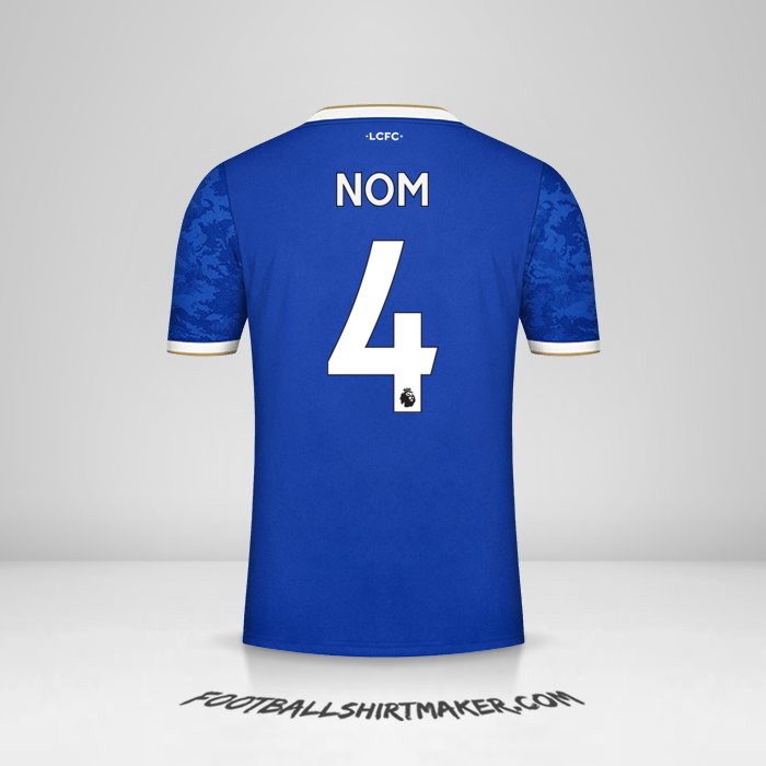 Maillot Leicester City FC 2021/2022 -  nom - 4