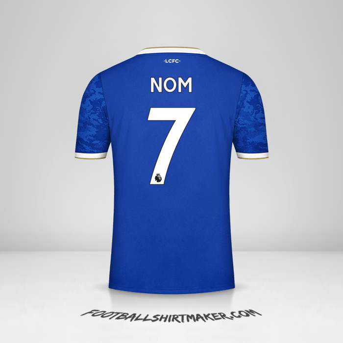 Maillot Leicester City FC 2021/2022 -  nom - 7