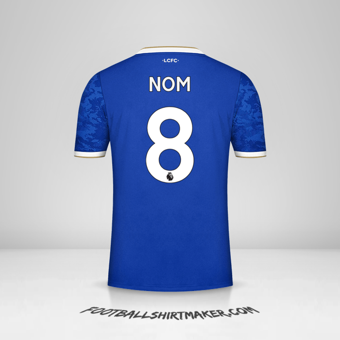 Maillot Leicester City FC 2021/2022 -  nom - 8