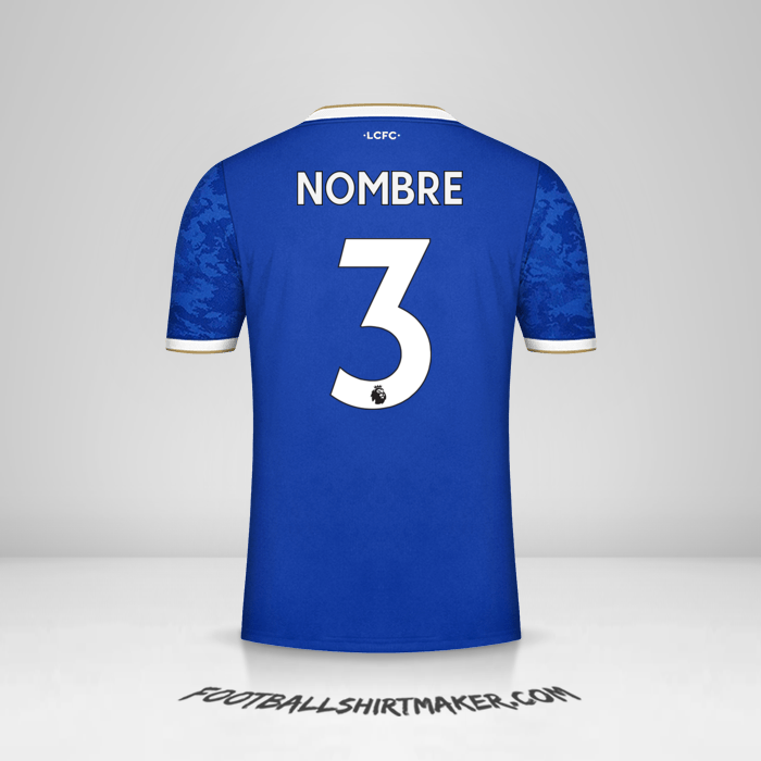 Jersey Leicester City FC 2021/2022 -  nombre - 3