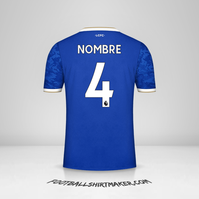 Jersey Leicester City FC 2021/2022 -  nombre - 4