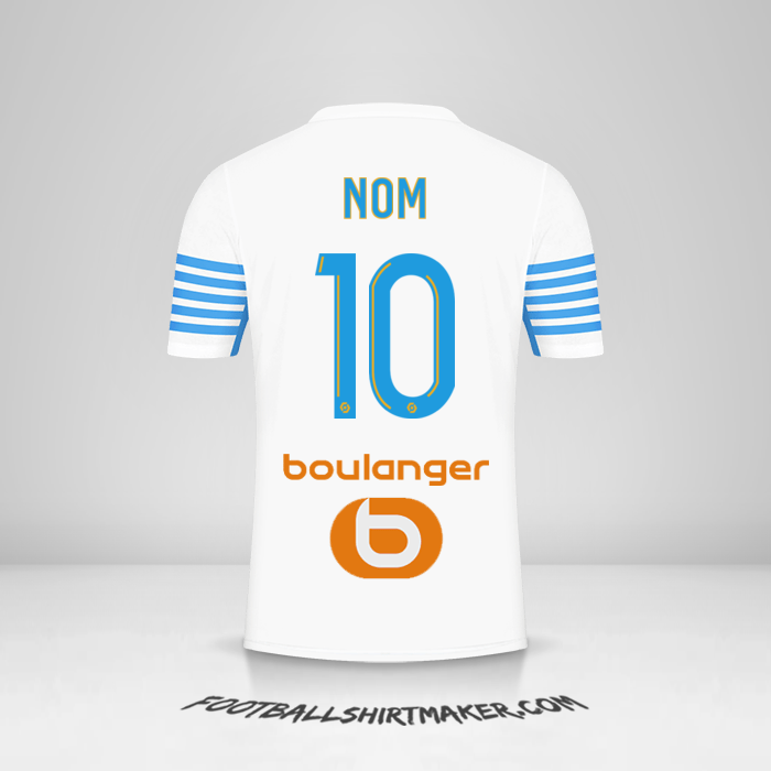 Maillot Olympique de Marseille 2021/2022 -  nom - 10