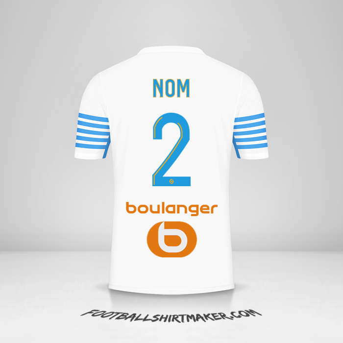 Maillot Olympique de Marseille 2021/2022 -  nom - 2