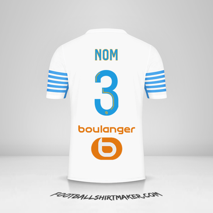 Maillot Olympique de Marseille 2021/2022 -  nom - 3