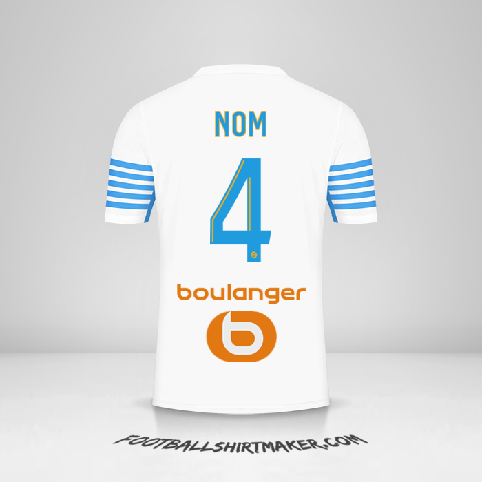 Maillot Olympique de Marseille 2021/2022 -  nom - 4