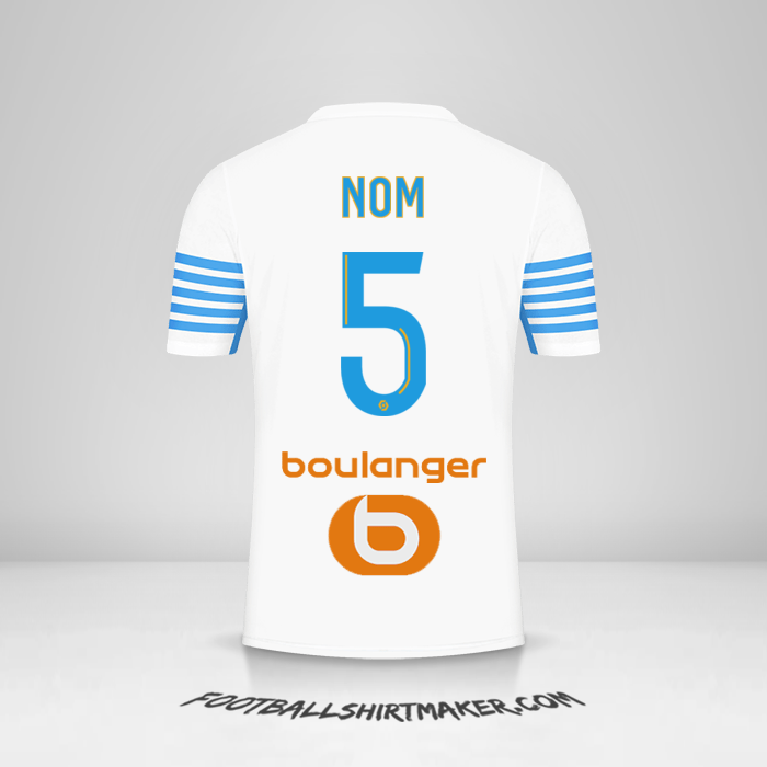 Maillot Olympique de Marseille 2021/2022 -  nom - 5