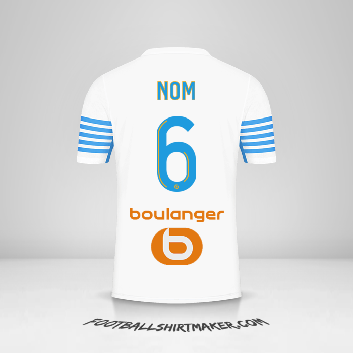 Maillot Olympique de Marseille 2021/2022 -  nom - 6