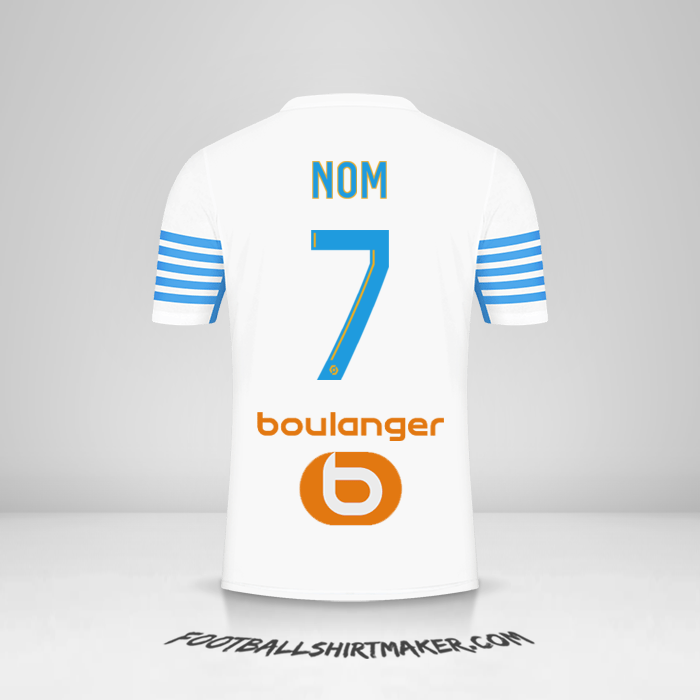 Maillot Olympique de Marseille 2021/2022 -  nom - 7