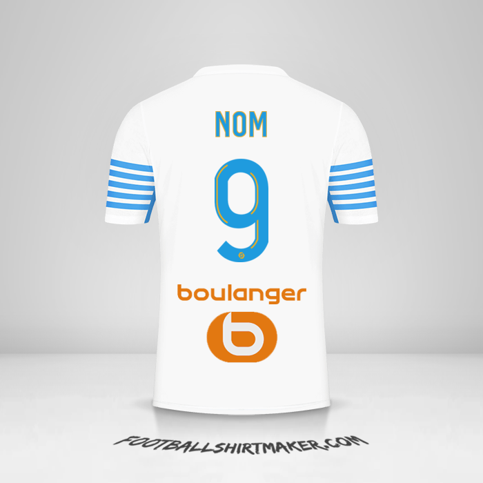 Maillot Olympique de Marseille 2021/2022 -  nom - 9