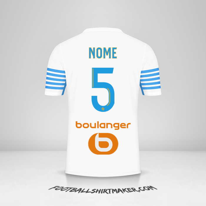 Camisola Olympique de Marseille 2021/2022 -  nome - 5